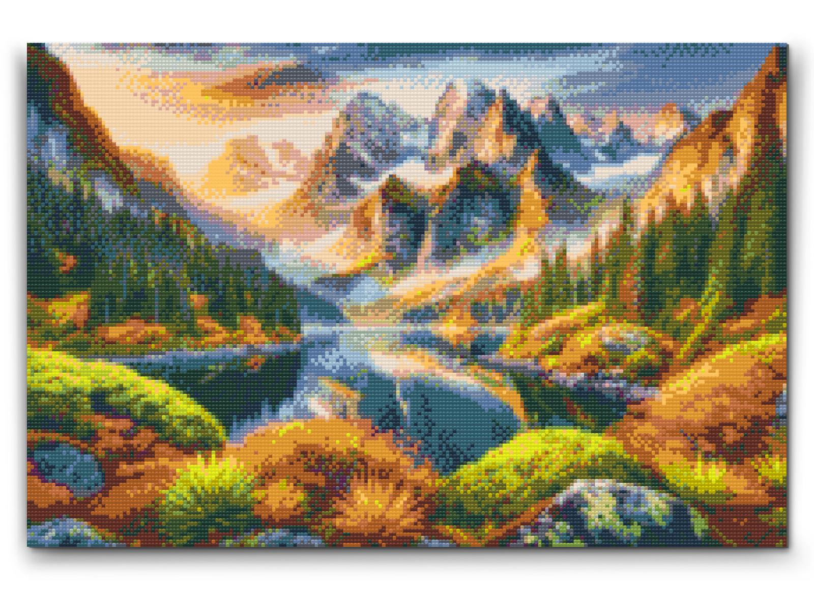 Diamond Painting - Farverigt efterår i bjergene