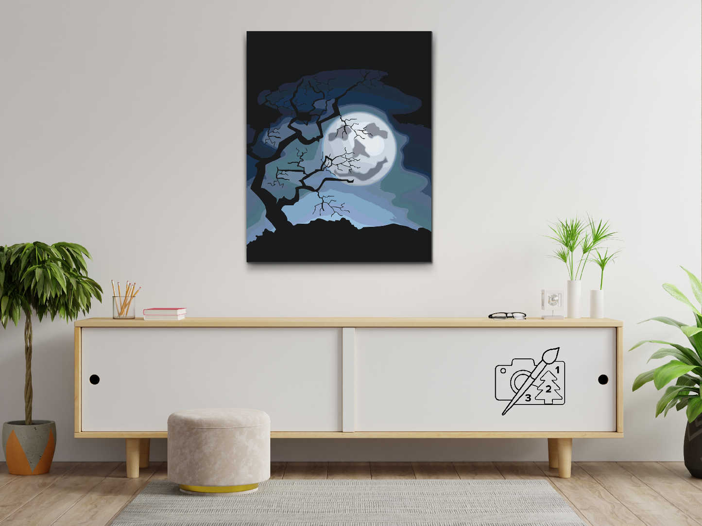 Paint by Numbers - Spooky Moon