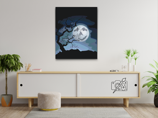 Paint by Numbers - Spooky Moon