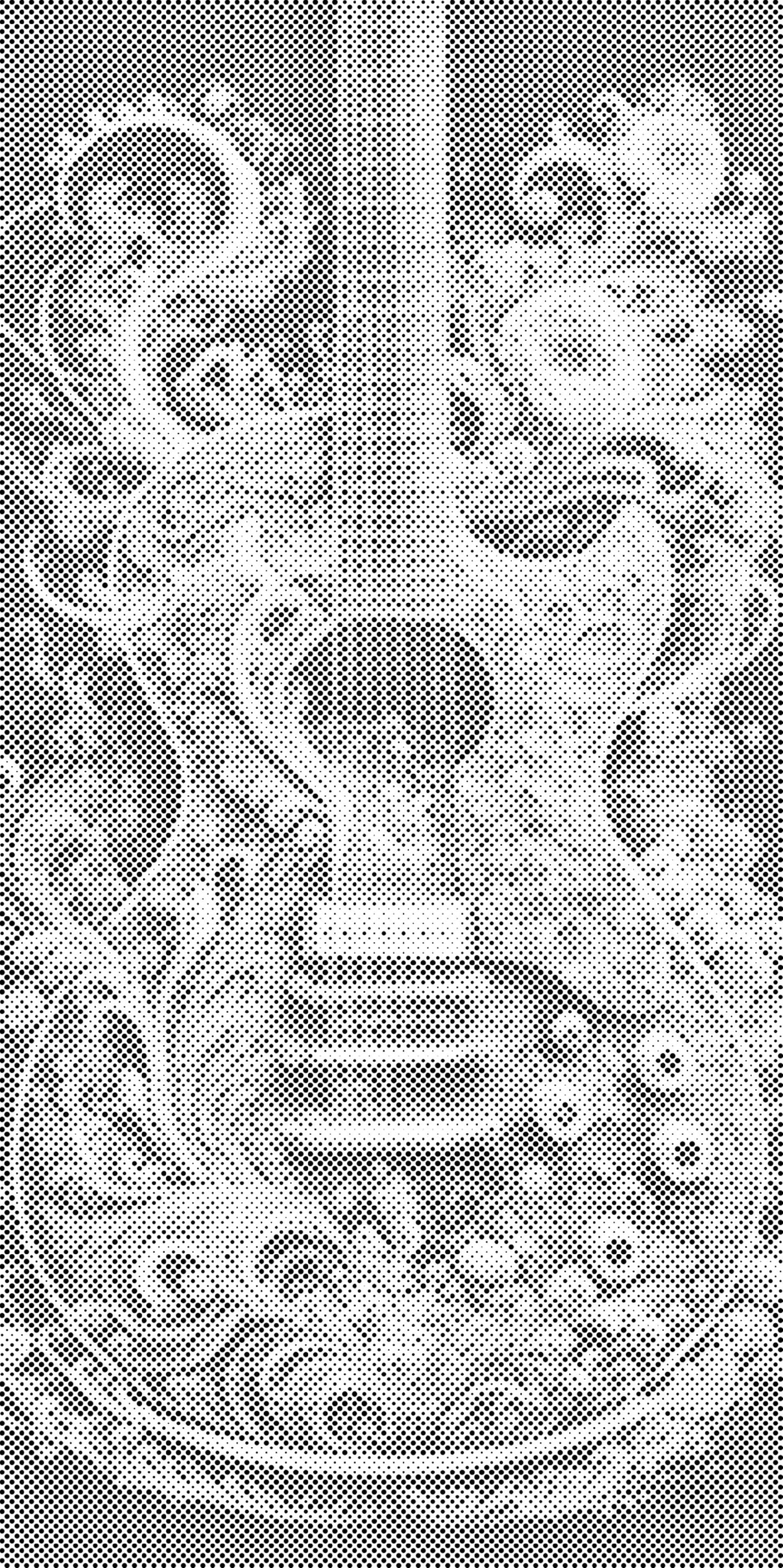 Mal-med-prikker -  Farvet guitar