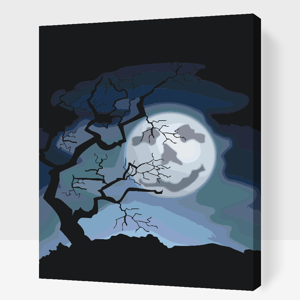 Paint by Numbers - Spooky Moon