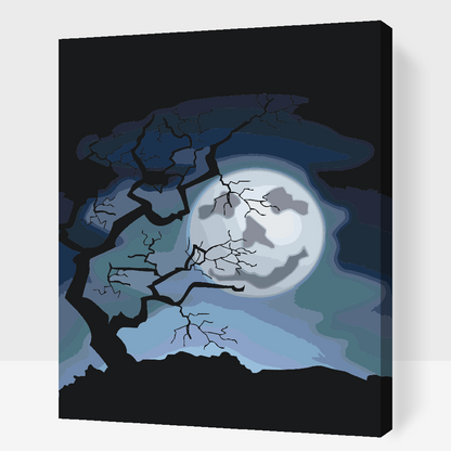 Paint by Numbers - Spooky Moon