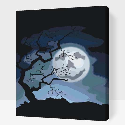 Paint by Numbers - Spooky Moon