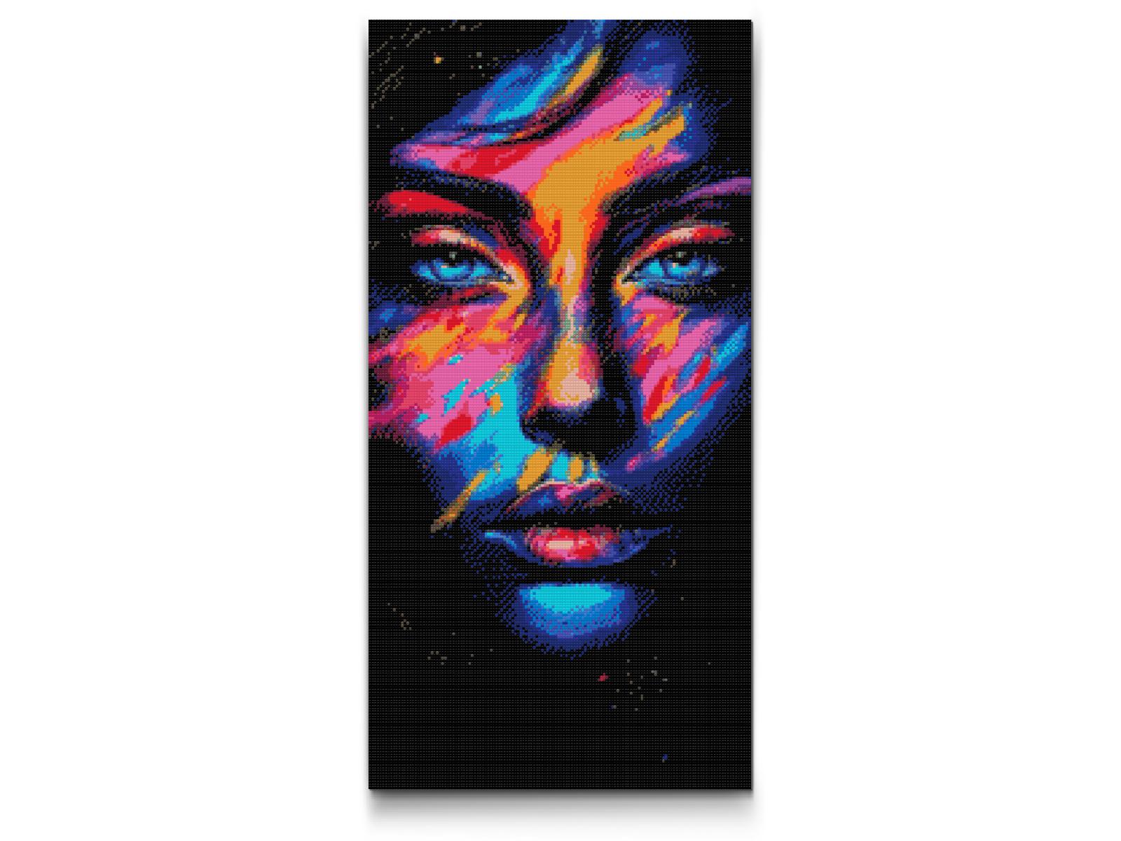 Diamond Painting - Farverig makeup