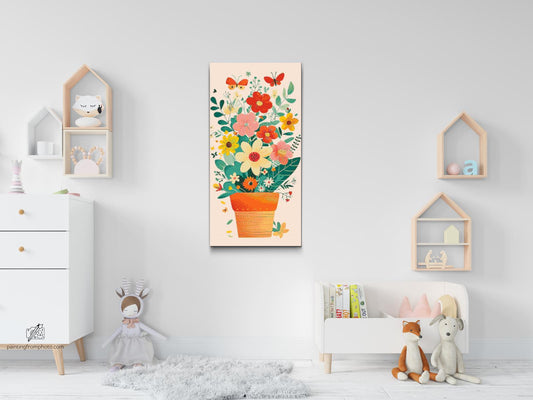 Diamond Painting - Forårsblomster i en potte 2