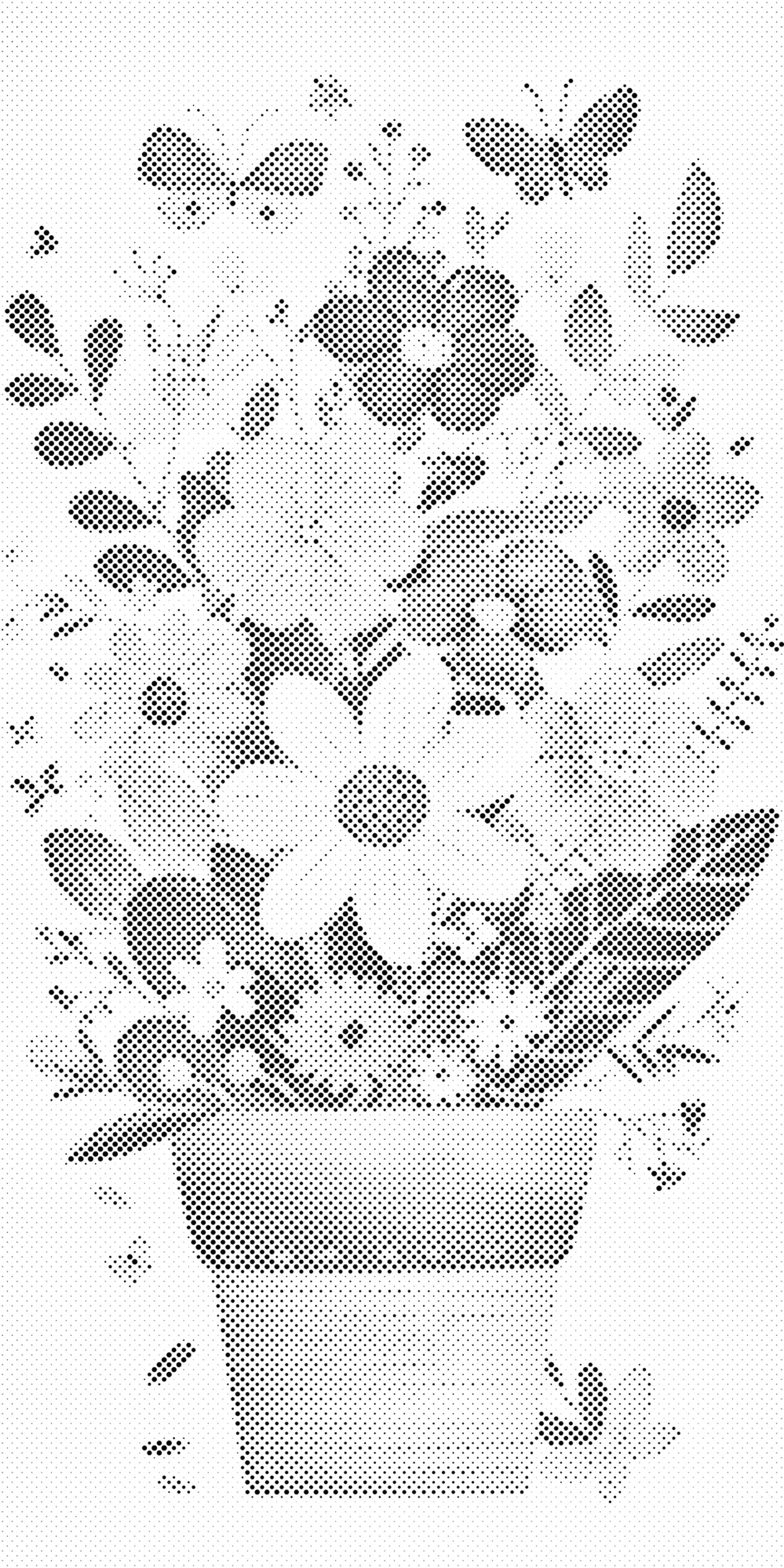 Mal-med-prikker -  Forårsblomster i en potte 2