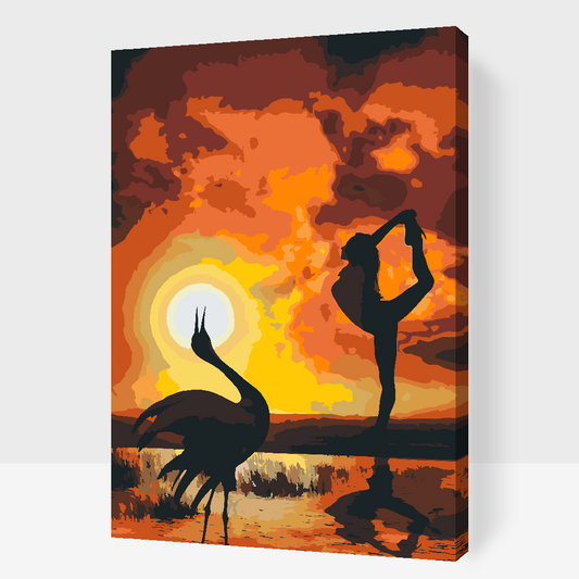 Paint by Numbers - Dans ved solnedgangen