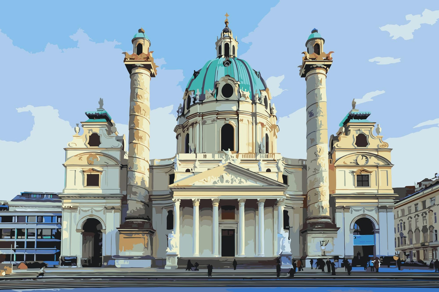 Paint by Numbers - Karlskirche, Wien