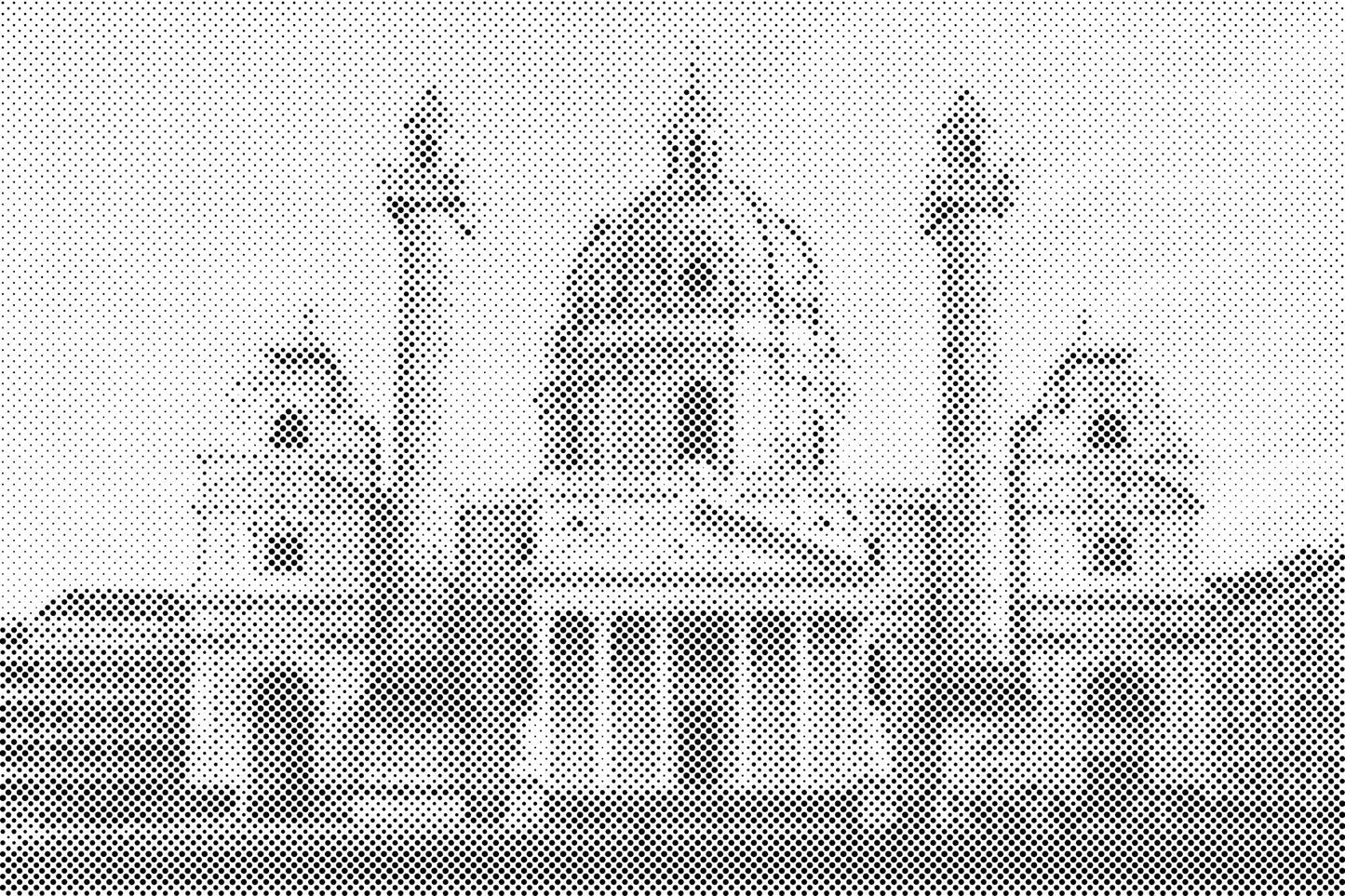 Mal-med-prikker -  Karlskirche, Wien