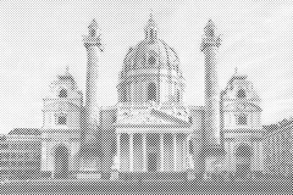 Mal-med-prikker -  Karlskirche, Wien
