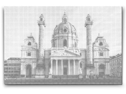 Mal-med-prikker -  Karlskirche, Wien