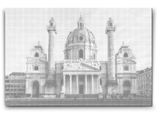Mal-med-prikker -  Karlskirche, Wien