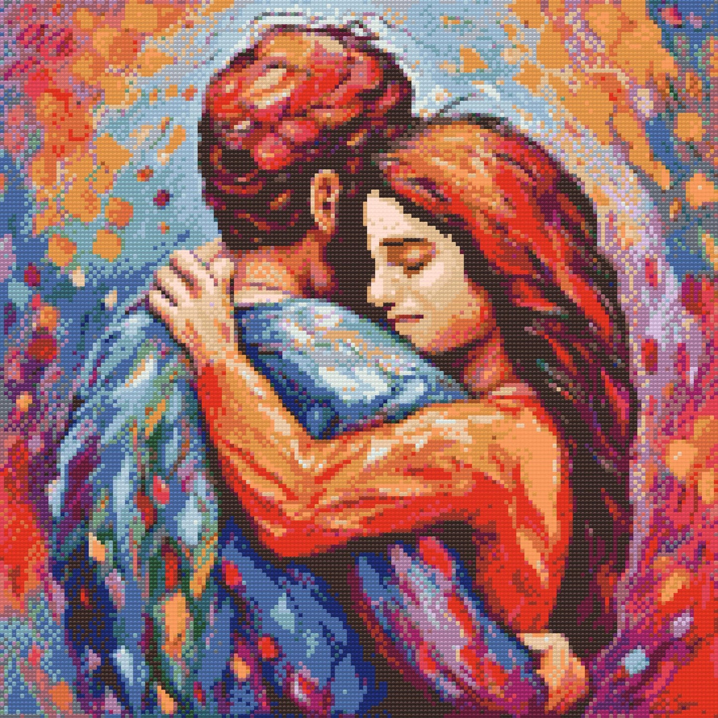 Diamond Painting - Elskere omfavner hinanden
