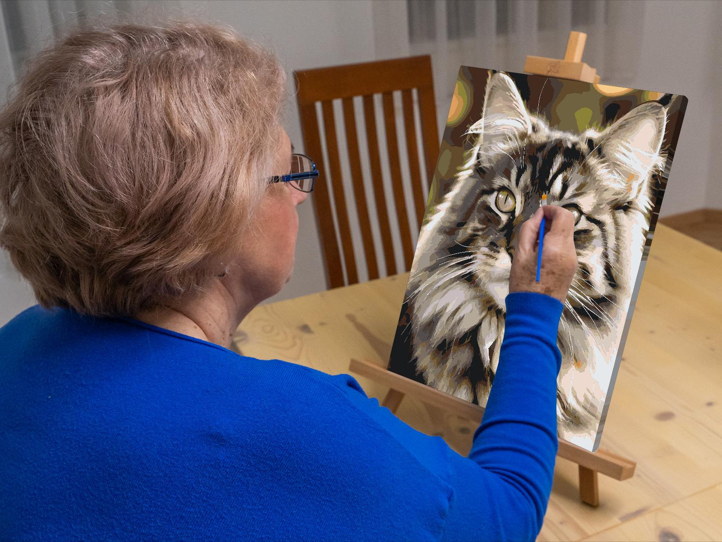 Paint by Numbers - Maine Coon-kat