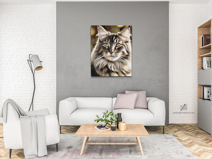Paint by Numbers - Maine Coon-kat