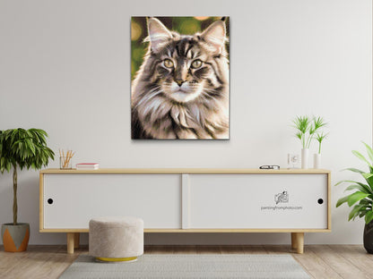 Diamond Painting - Maine Coon-kat