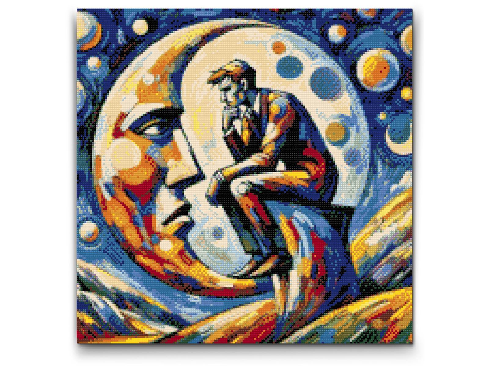 Diamond Painting - Mand på Månen
