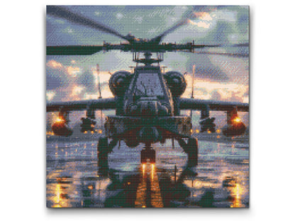 Diamond Painting - Militærhelikopter