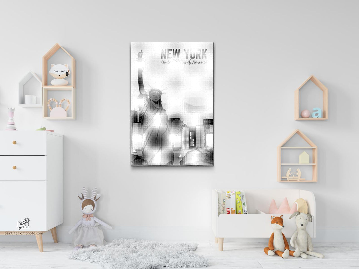 Mal-med-prikker -  New York, USA 2
