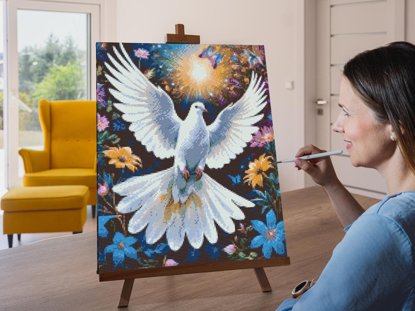 Diamond Painting - Due blandt blomster