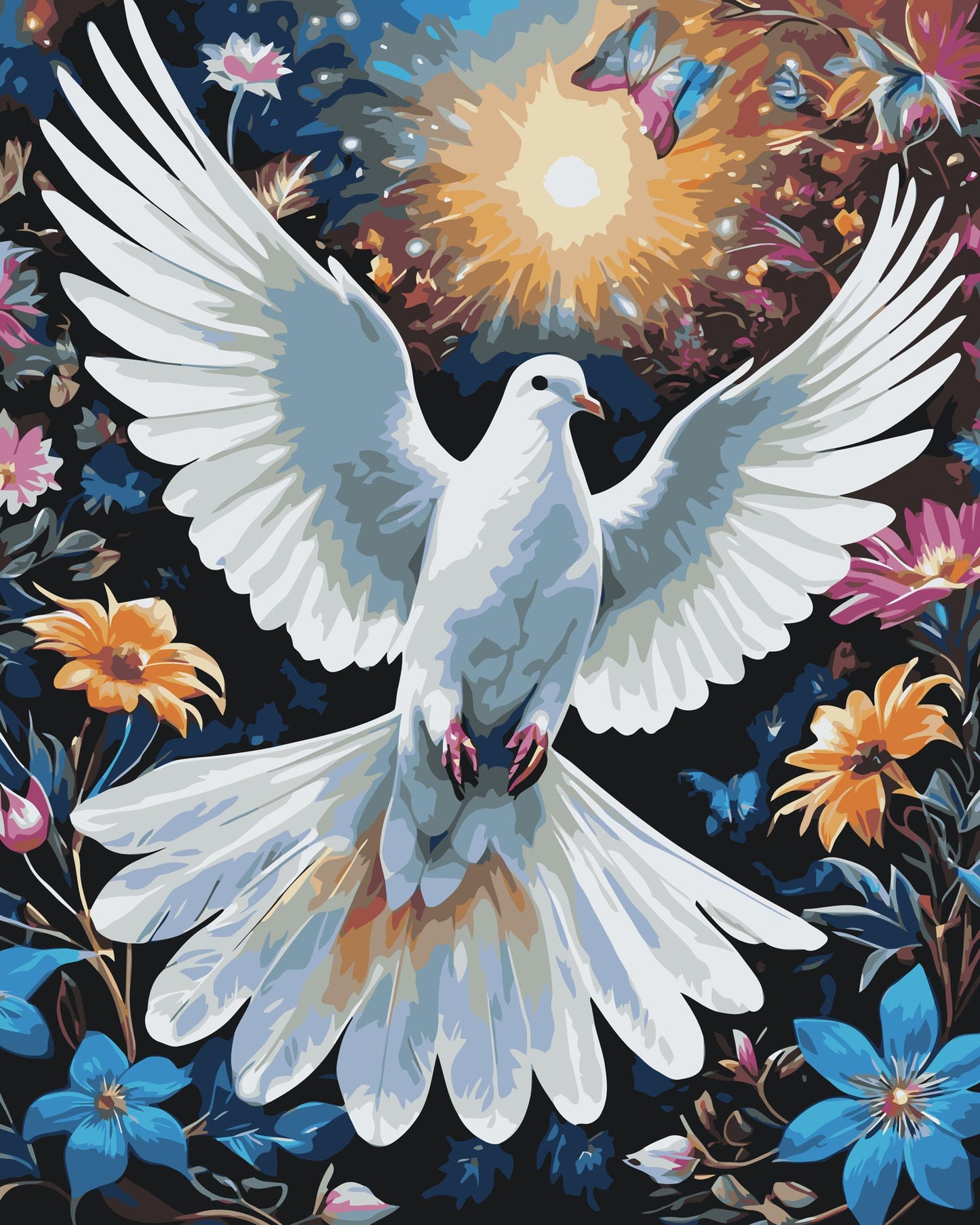 Paint by Numbers - Due blandt blomster