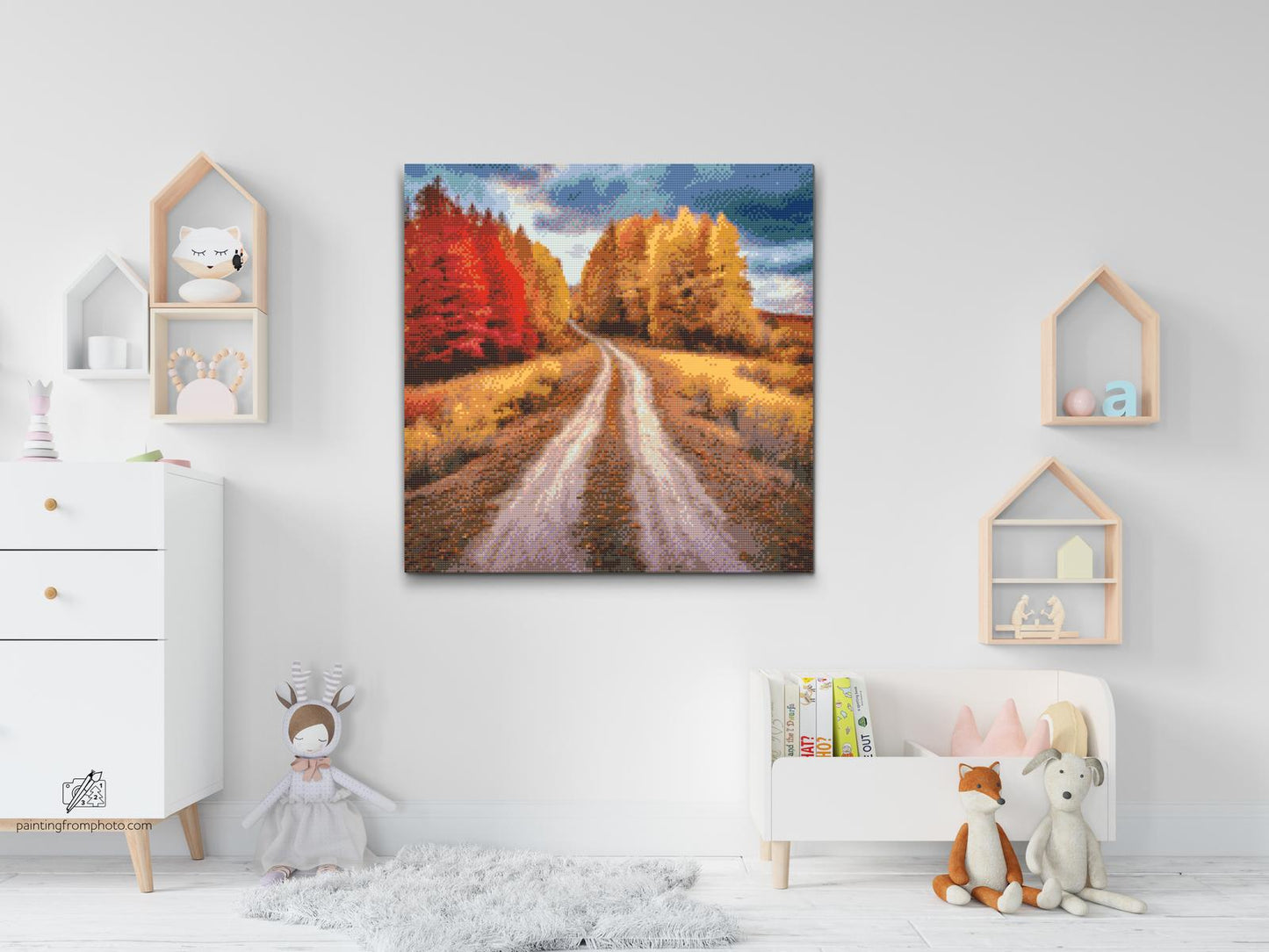 Diamond Painting - Feltløb om efteråret