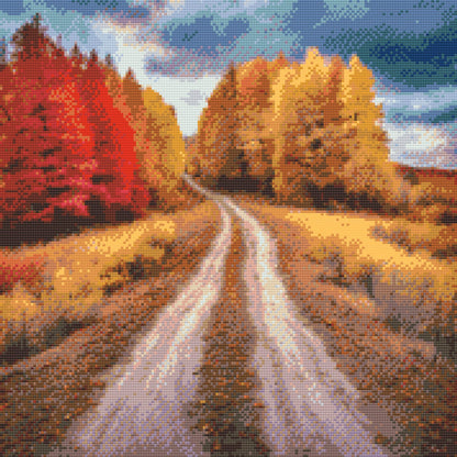 Diamond Painting - Feltløb om efteråret