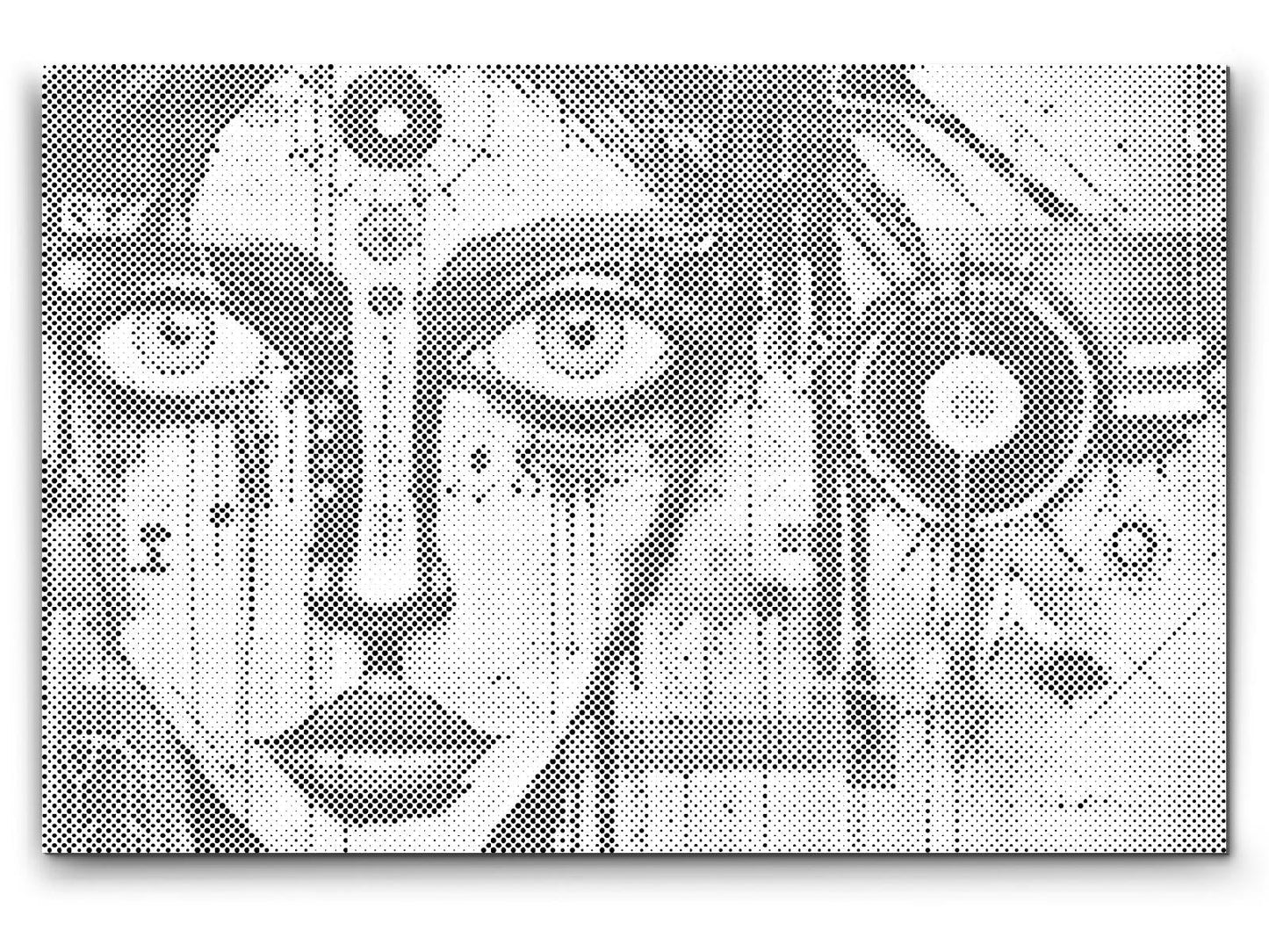 Mal-med-prikker -  Graffiti-pige