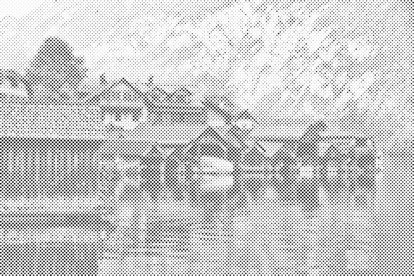 Mal-med-prikker -  Hallstatt, Østrig