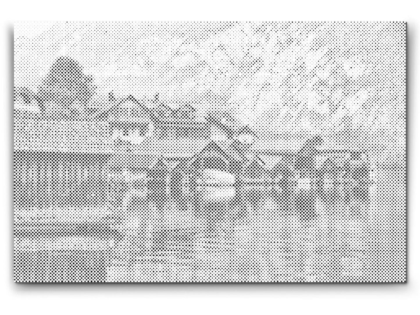 Mal-med-prikker -  Hallstatt, Østrig