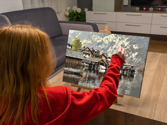 Paint by Numbers - Hallstatt, Østrig