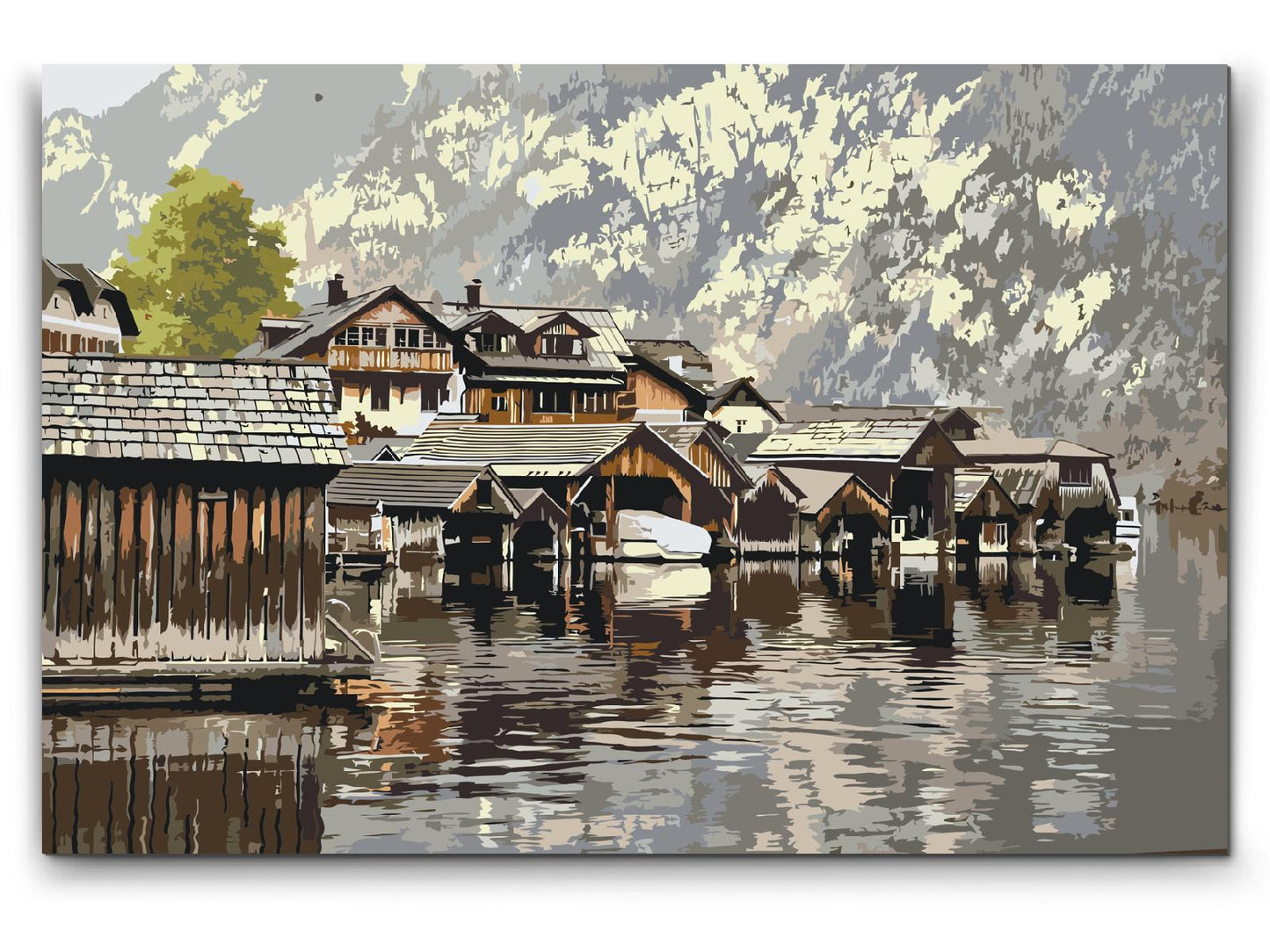 Paint by Numbers - Hallstatt, Østrig