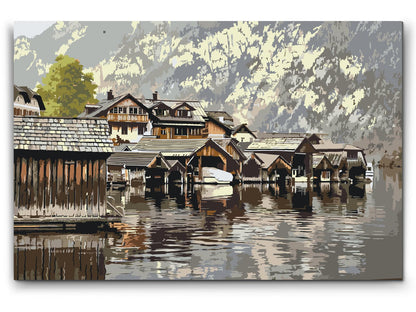 Paint by Numbers - Hallstatt, Østrig