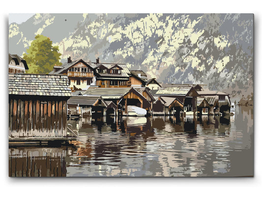 Paint by Numbers - Hallstatt, Østrig