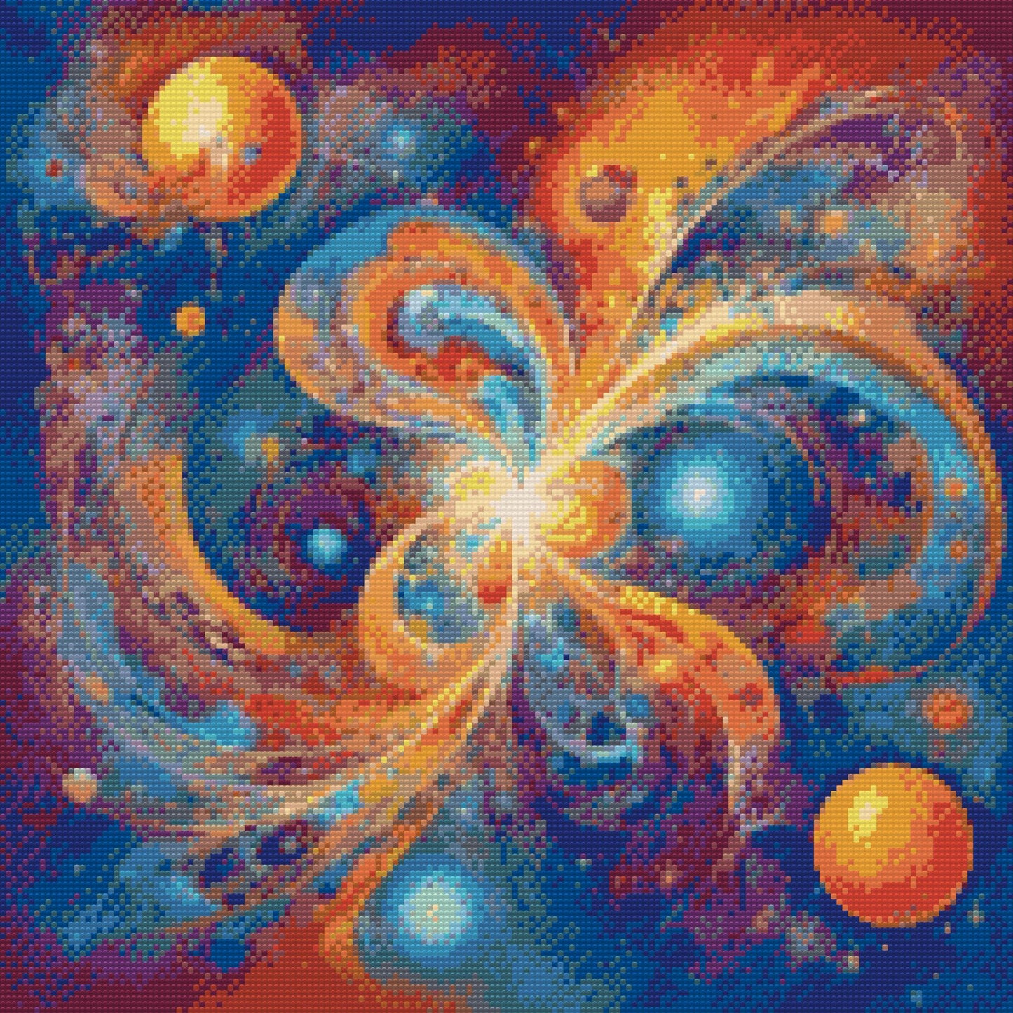 Diamond Painting - Kosmisk dans af sandformer