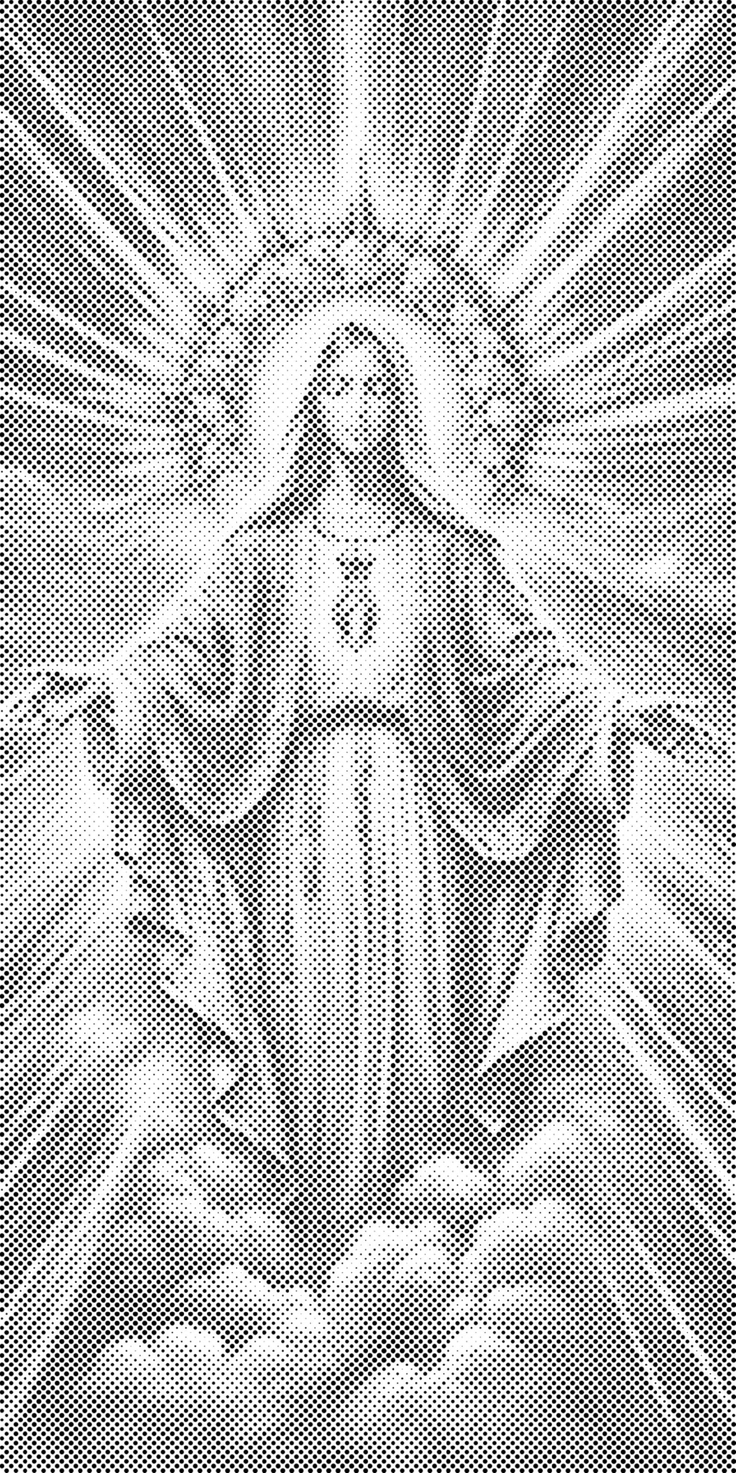 Mal-med-prikker -  Jomfru Maria
