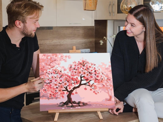 Paint by Numbers - Blomstrende sakura-bonsai