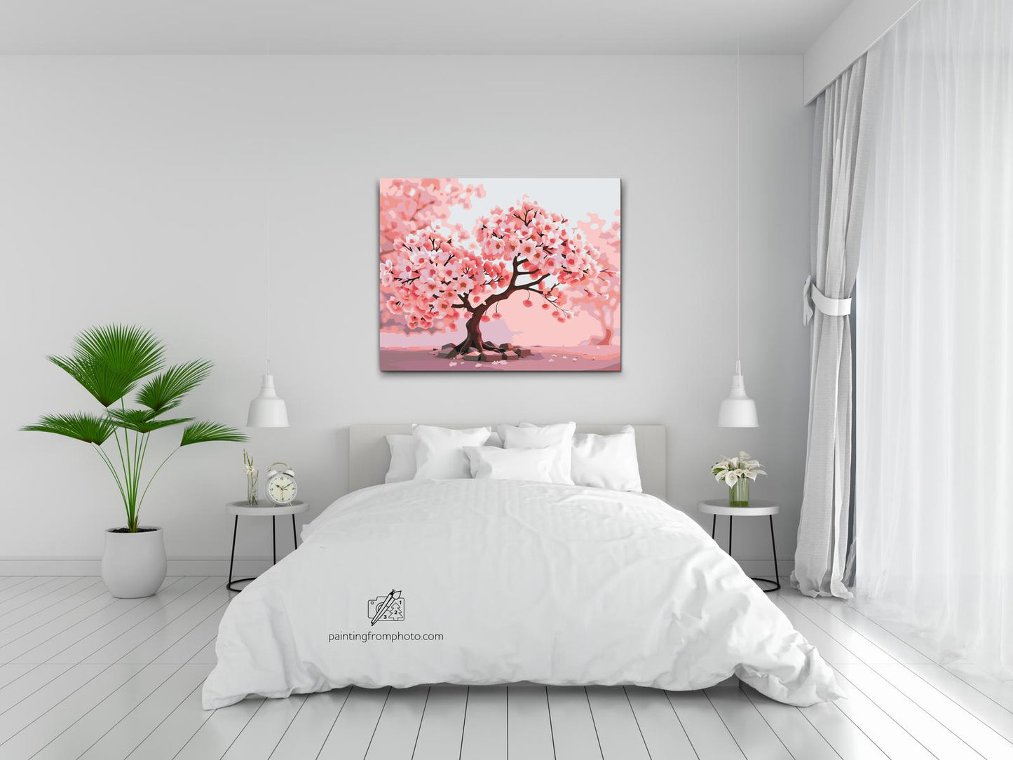 Paint by Numbers - Blomstrende sakura-bonsai