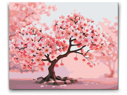 Paint by Numbers - Blomstrende sakura-bonsai