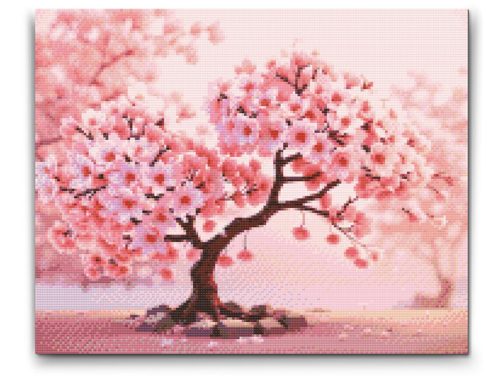 Diamond Painting - Blomstrende sakura-bonsai
