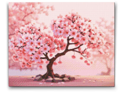 Diamond Painting - Blomstrende sakura-bonsai
