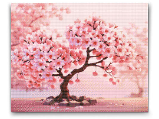 Diamond Painting - Blomstrende sakura-bonsai