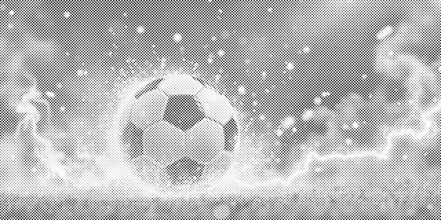 Mal-med-prikker -  Dynamisk fodboldbold