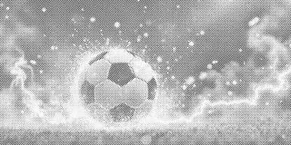 Mal-med-prikker -  Dynamisk fodboldbold
