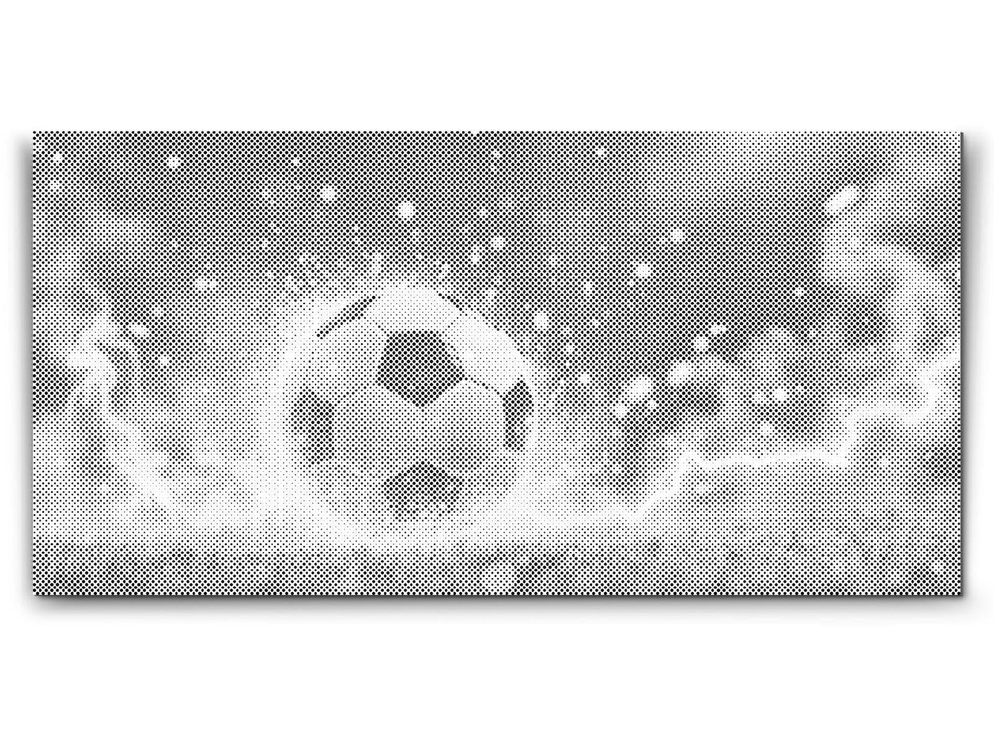 Mal-med-prikker -  Dynamisk fodboldbold
