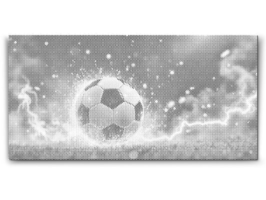 Mal-med-prikker -  Dynamisk fodboldbold