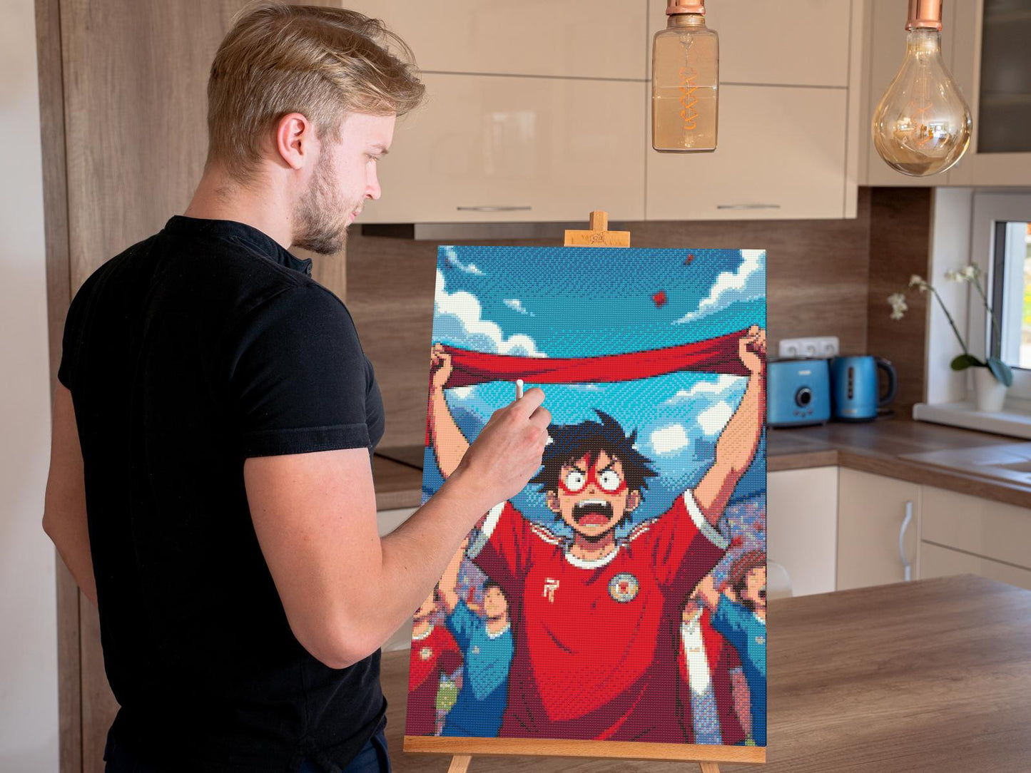 Diamond Painting - Fodboldfan