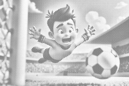 Mal-med-prikker -  Fodboldmålmand målmand