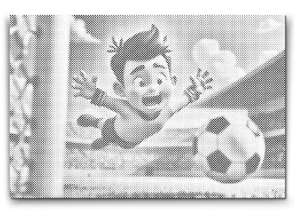 Mal-med-prikker -  Fodboldmålmand målmand