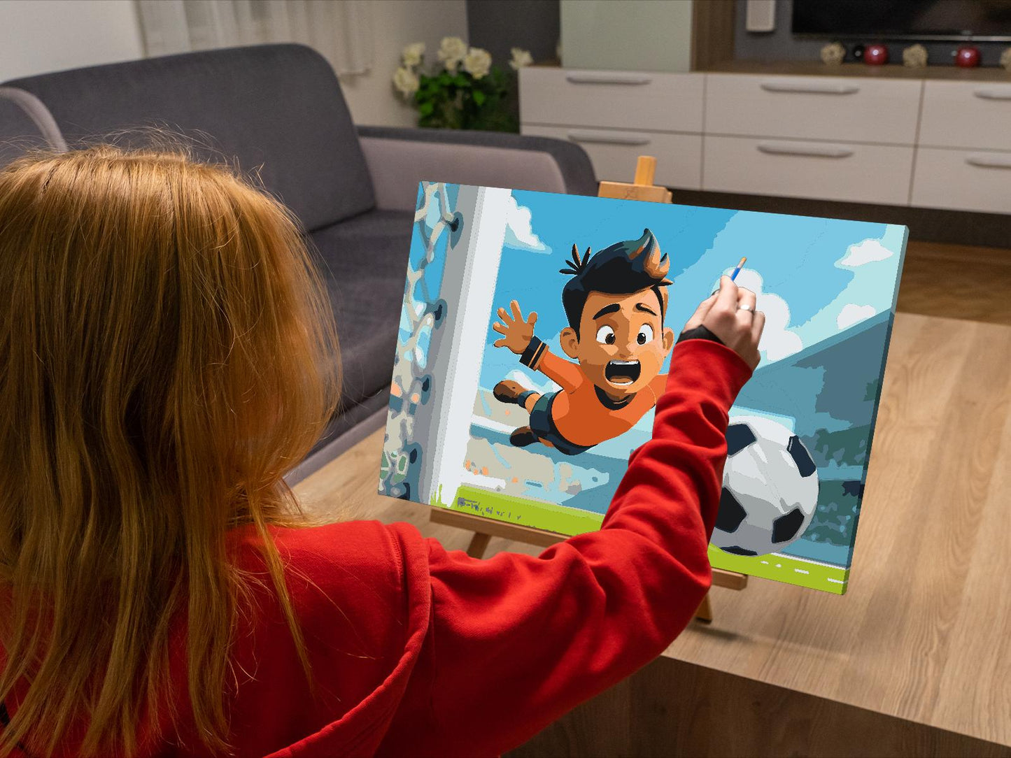 Paint by Numbers - Fodboldmålmand målmand